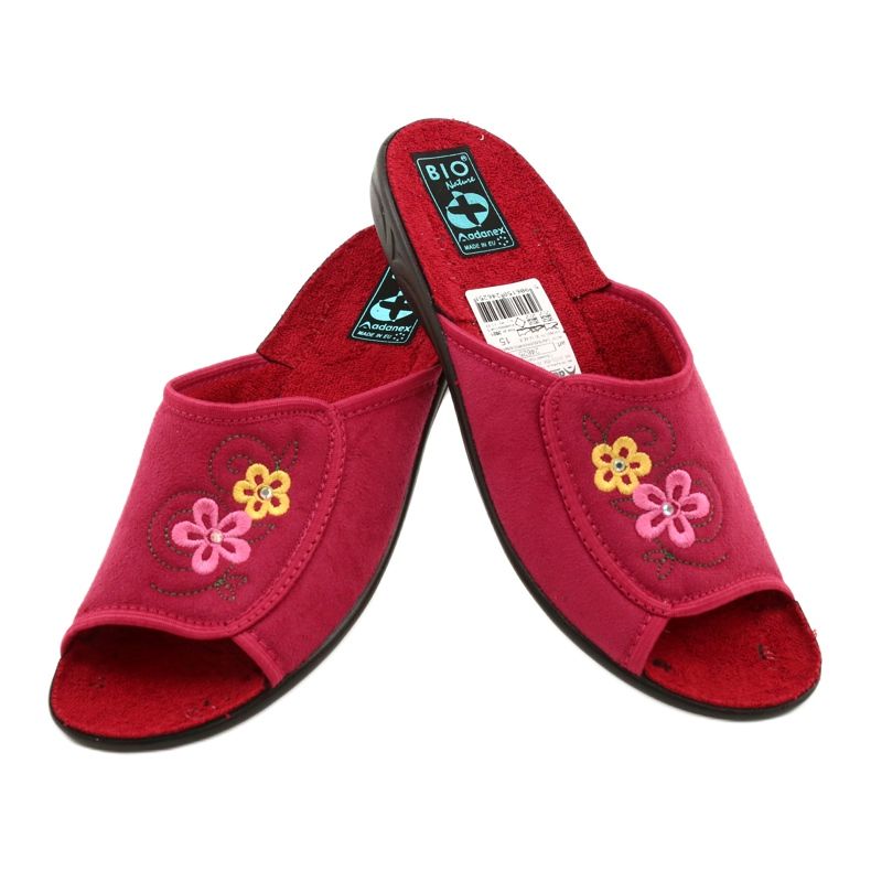 Women's slippers Adanex 24625 red 5