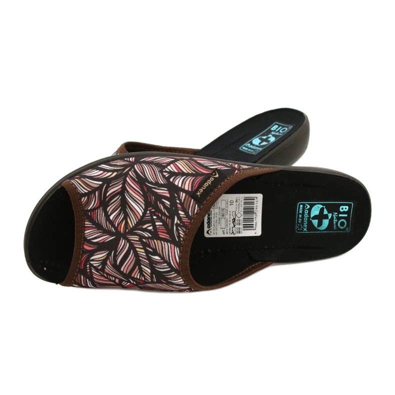 Adanex Tęg leaves flip-flops. G1 / 2 24616 beige brown red 5