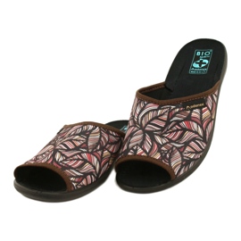 Adanex Tęg leaves flip-flops. G1 / 2 24616 beige brown red 3