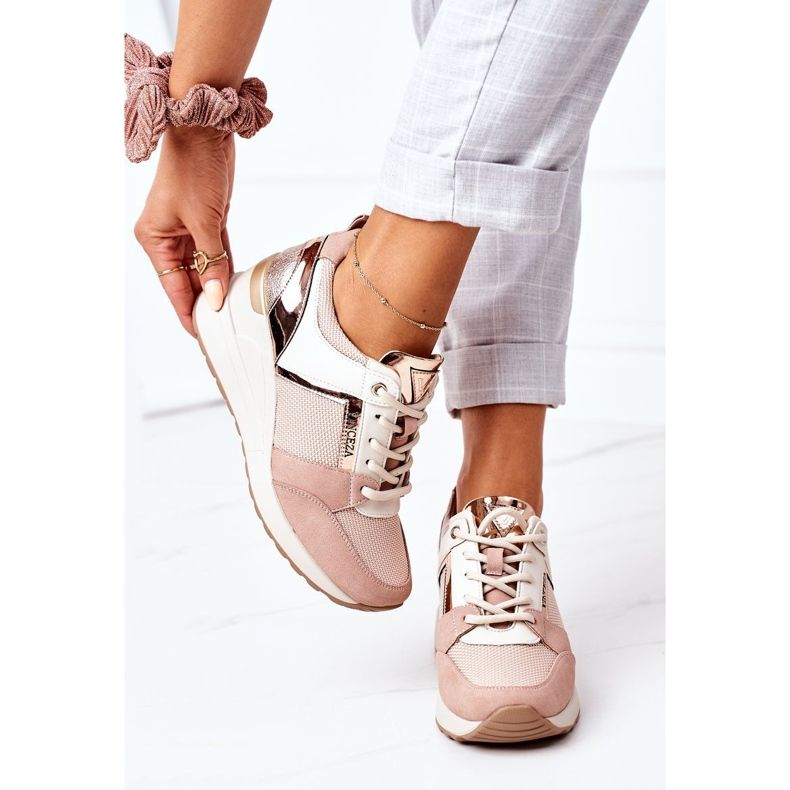 Wedge Sneakers Vinceza 10606 Pink 1