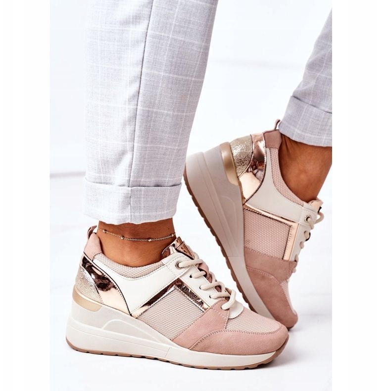 Wedge Sneakers Vinceza 10606 Pink 2