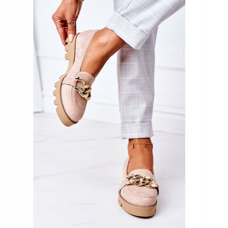 Suede loafers Lewski Shoes 3040 Cappuccino beige 1 Suede loafers Lewski Shoes 3040 Cappuccino beige 1