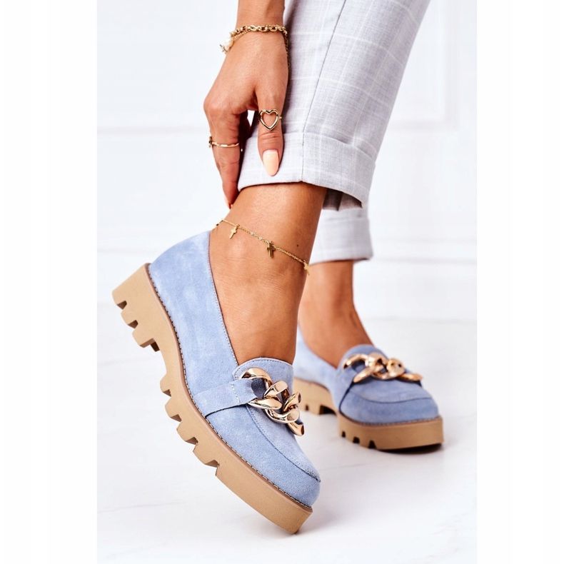 Suede loafers Lewski Shoes 3040 Blue 2 Suede loafers Lewski Shoes 3040 Blue 2