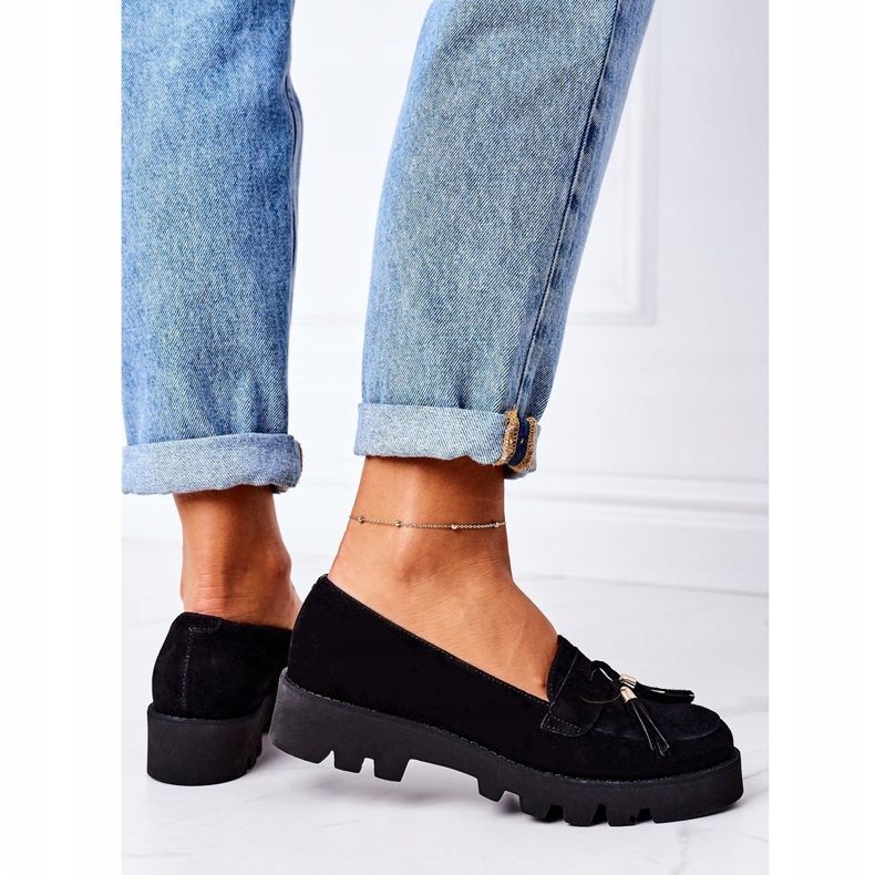 Suede loafers Lewski Shoes 3053 Black 1 Suede loafers Lewski Shoes 3053 Black 1