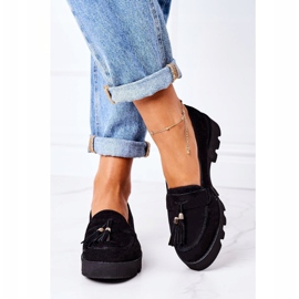 Suede loafers Lewski Shoes 3053 Black 2