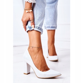 Satin Pumps With Animal Pattern Lewski Shoes 2453 Silver 2