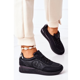 PE1 Women's sports shoes Sneakers Black Under Control 2