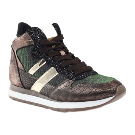 McArthur Women's metallic copper sports shoes brown 1 McArthur Women's metallic copper sports shoes brown 1