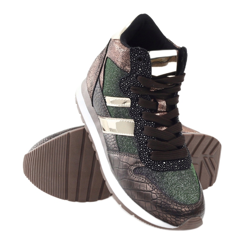 McArthur Women's metallic copper sports shoes brown 3 McArthur Women's metallic copper sports shoes brown 3