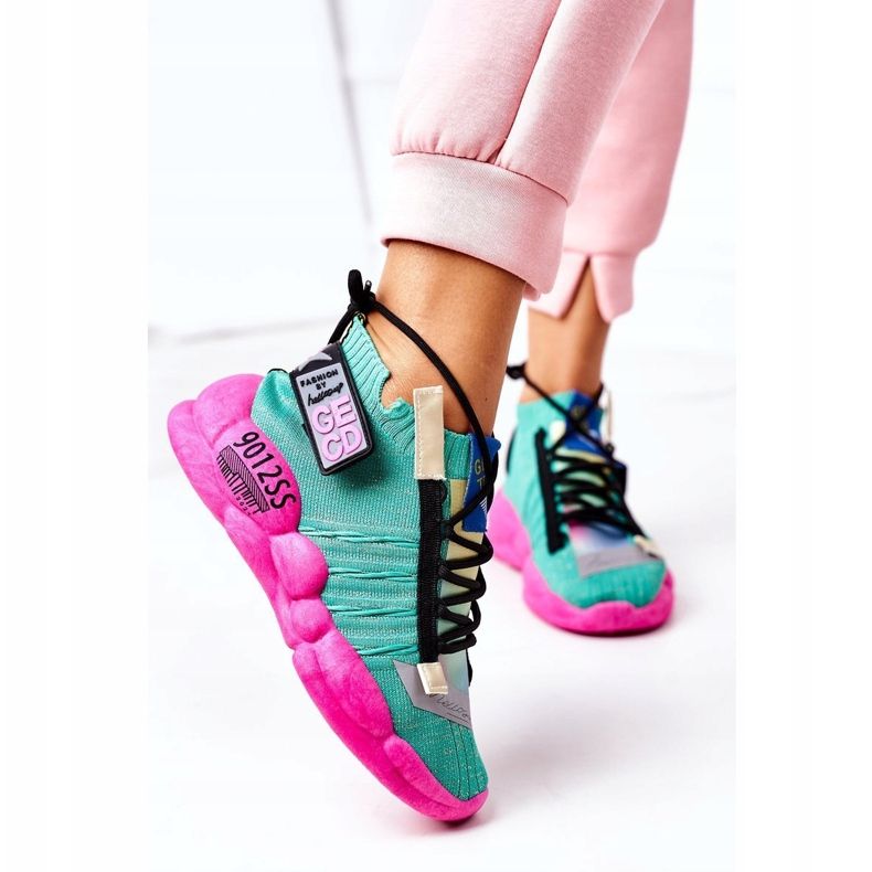 PS1 Women's Sport Shoes Sneakers Green Bubble Tea pink 2 PS1 Women's Sport Shoes Sneakers Green Bubble Tea pink 2