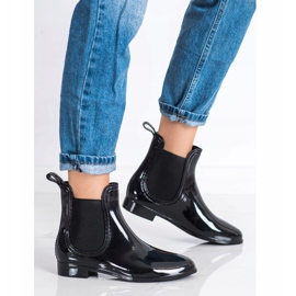 SHELOVET Lacquered galoshes black 1
