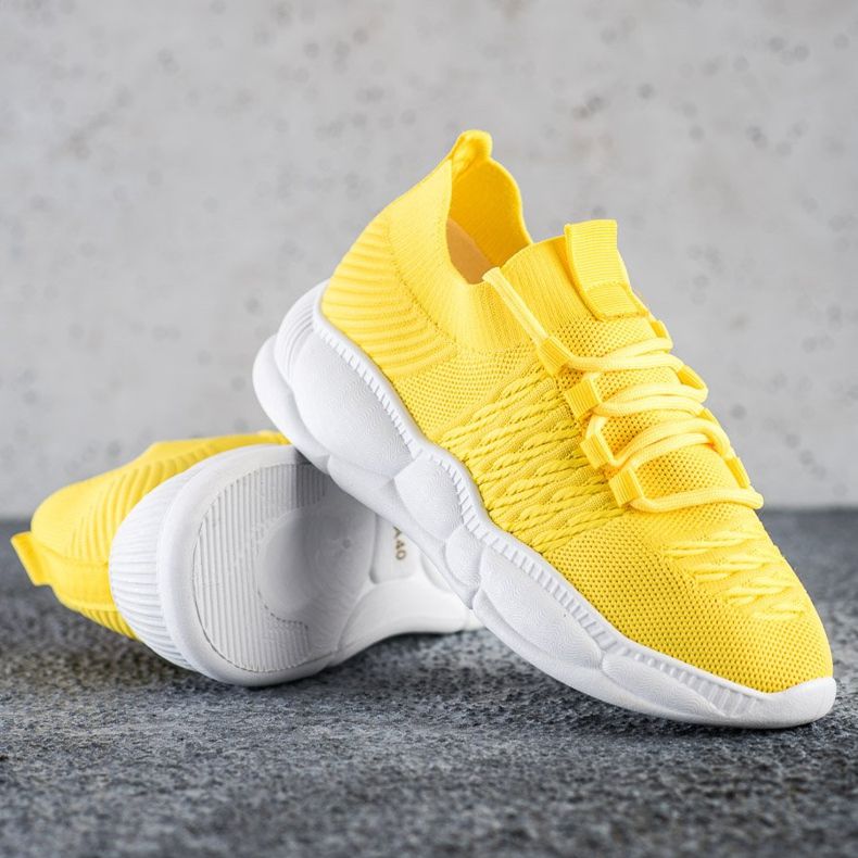 SHELOVET Classic Textile Sneakers yellow 1