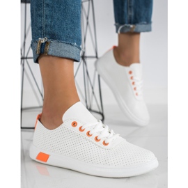 SHELOVET Openwork Sneakers white 1