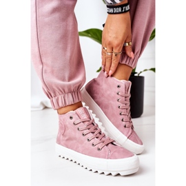 Women's Sneakers Big Star High Warm Pink EE274113 2