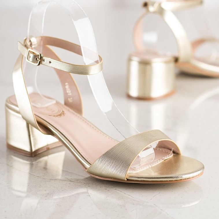 Elegant sales gold sandals