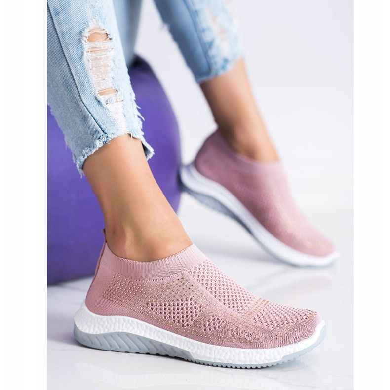 SHELOVET Slip-on Sneakers pink 2 SHELOVET Slip-on Sneakers pink 2