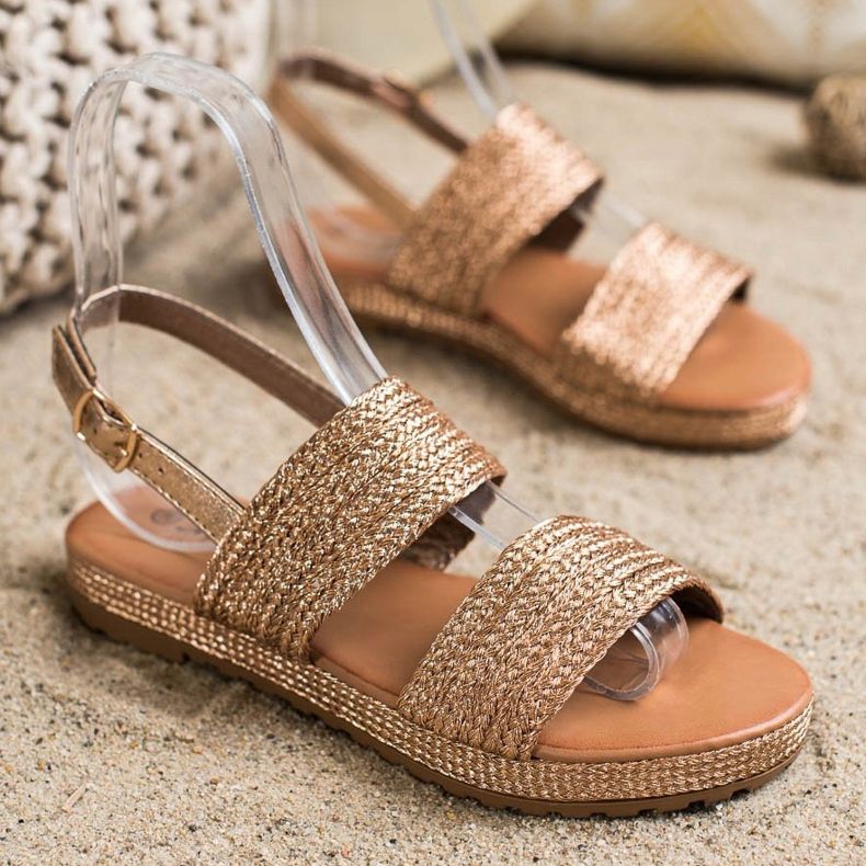 Mannika Golden Braided Sandals 2
