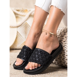 Renda Casual Black Slippers 2