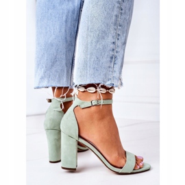 PS1 Green Suede Sandals On A Florence Green Bar 2