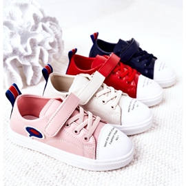 Apawwa Children's Navy Blue Cartoon Velcro Sneakers 1