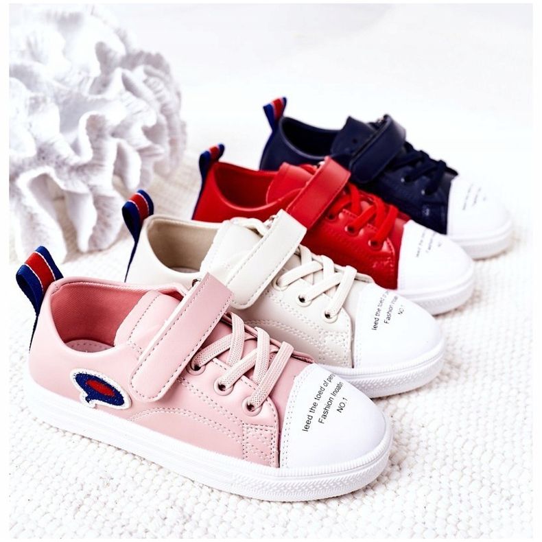 Apawwa Children's Pink Cartoon Velcro Sneakers 1 Apawwa Children's Pink Cartoon Velcro Sneakers 1