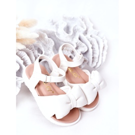 FR1 Children's Sandals With A White Abbie Bow 2 FR1 Children's Sandals With A White Abbie Bow 2