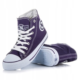 New Age Tied high sneakers violet 2