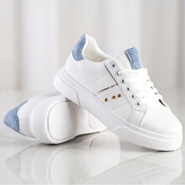 SHELOVET Eco Leather Sneakers white 1