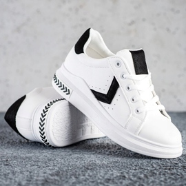 SHELOVET Eco Leather Sneakers white 1 SHELOVET Eco Leather Sneakers white 1