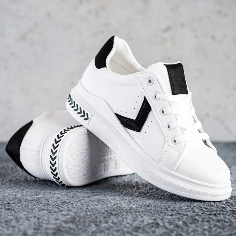 SHELOVET Eco Leather Sneakers white 1