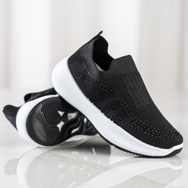 Renda Slip-on Sneakers With Crystals black 1