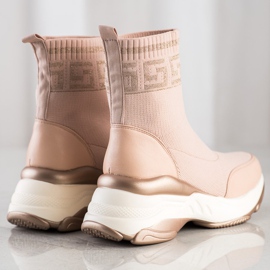 SHELOVET Powder Boots On The Platform pink 1