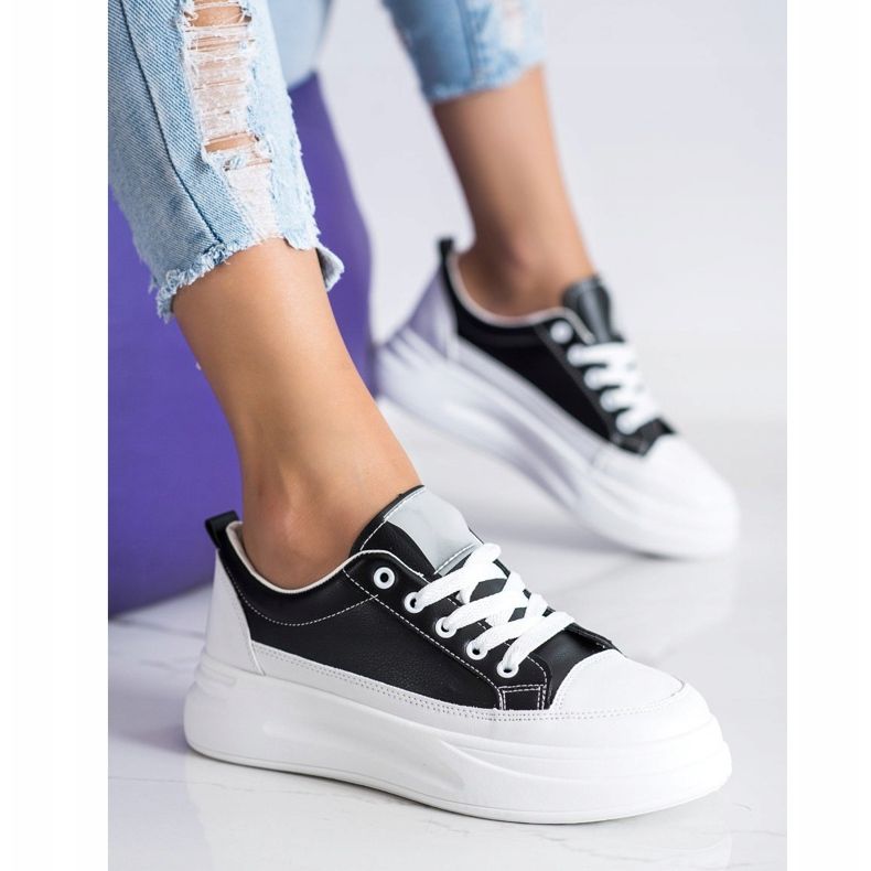 SHELOVET Fashion Sneakers On The Platform black 2