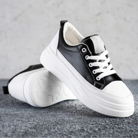 SHELOVET Fashion Sneakers On The Platform black 1