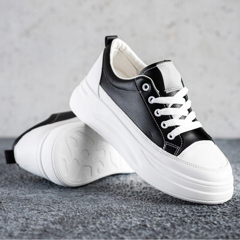 SHELOVET Fashion Sneakers On The Platform black 1