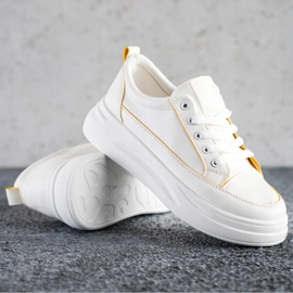 SHELOVET Fashion Sneakers On The Platform white 1