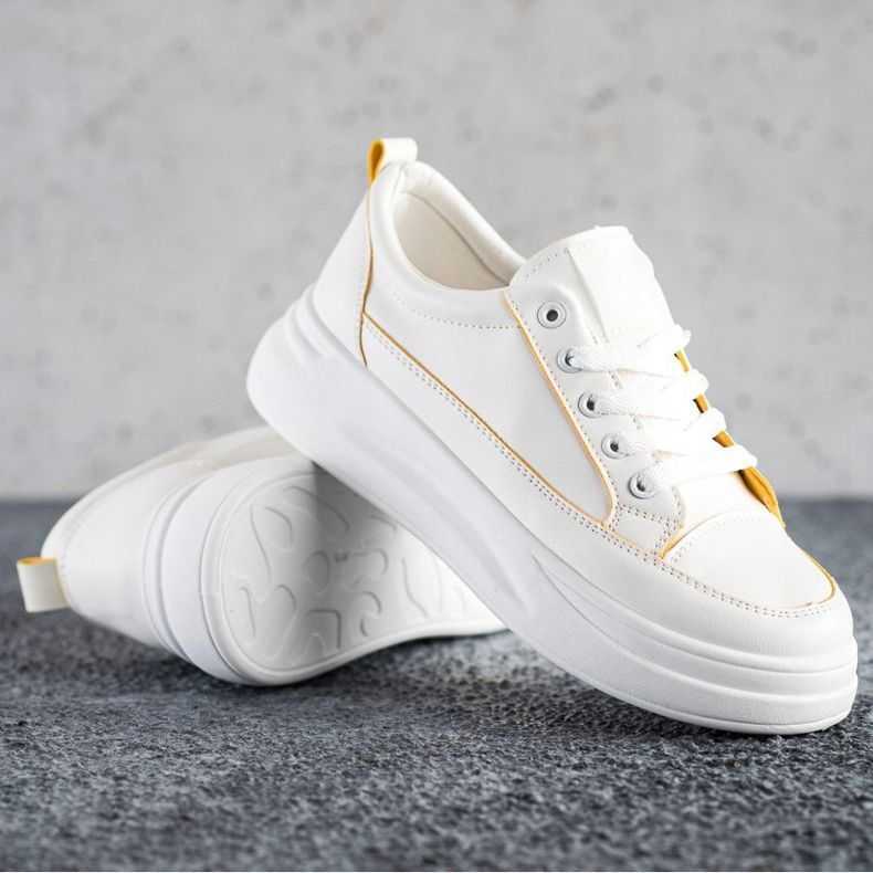 SHELOVET Fashion Sneakers On The Platform white 1