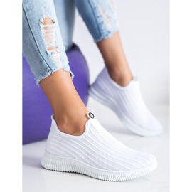 SHELOVET Textile Sport Shoes white 2