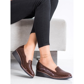 Lordsy Snake Print VINCEZA brown 2