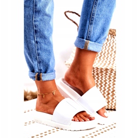 Women's Big Star Slippers on the Platform White FF274812 2