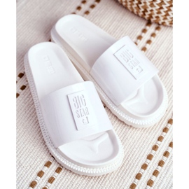 Women's Big Star Slippers on the Platform White FF274812 4