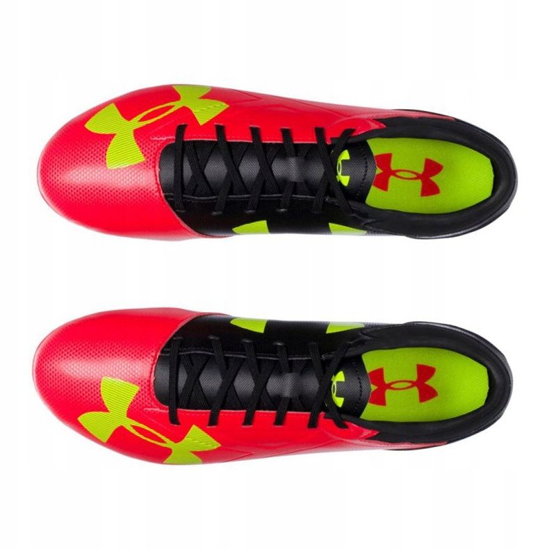 Under Armour Under Armor Spotlight Dl Fg M 1272302-669 football boots multicolor, red, black red 2