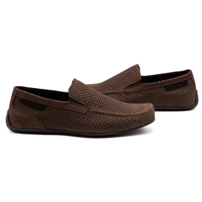 Polbut Men's leather loafers 2105P dark brown 4 Polbut Men's leather loafers 2105P dark brown 4