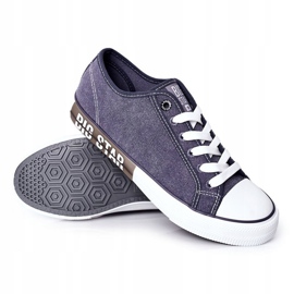 Men's Big Star HH174047 Navy blue sneakers 1