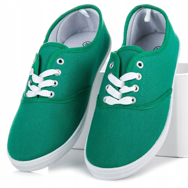 New Age lace-up sneakers green 2