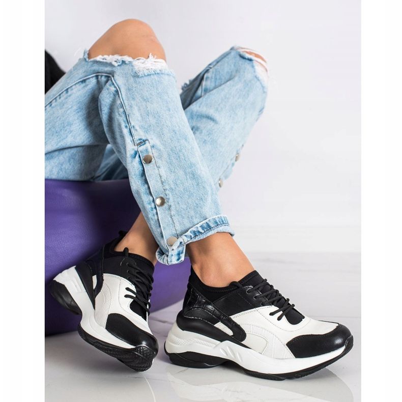 Melisa Tied Classic Sneakers white black 1 Melisa Tied Classic Sneakers white black 1