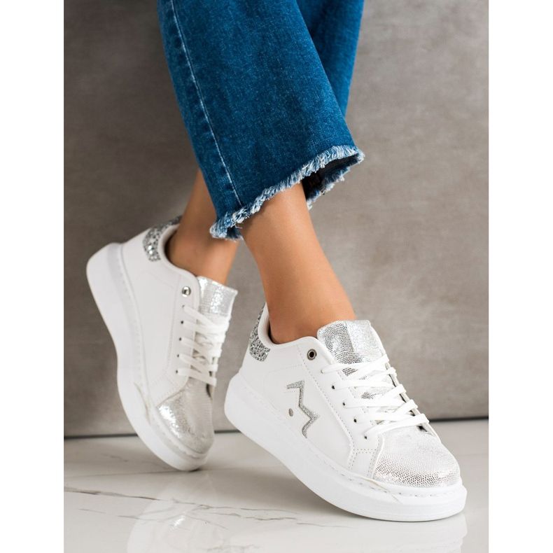 SHELOVET Stylish Sneakers On The Platform white 1