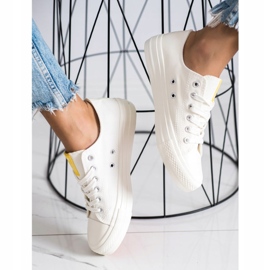 SHELOVET Classic white sneakers 1