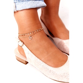 Suede High Heel Sandals Sergio Leone SK807 Pink golden 1