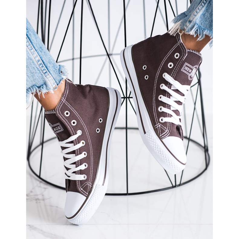 New Age High Sneakers brown 2